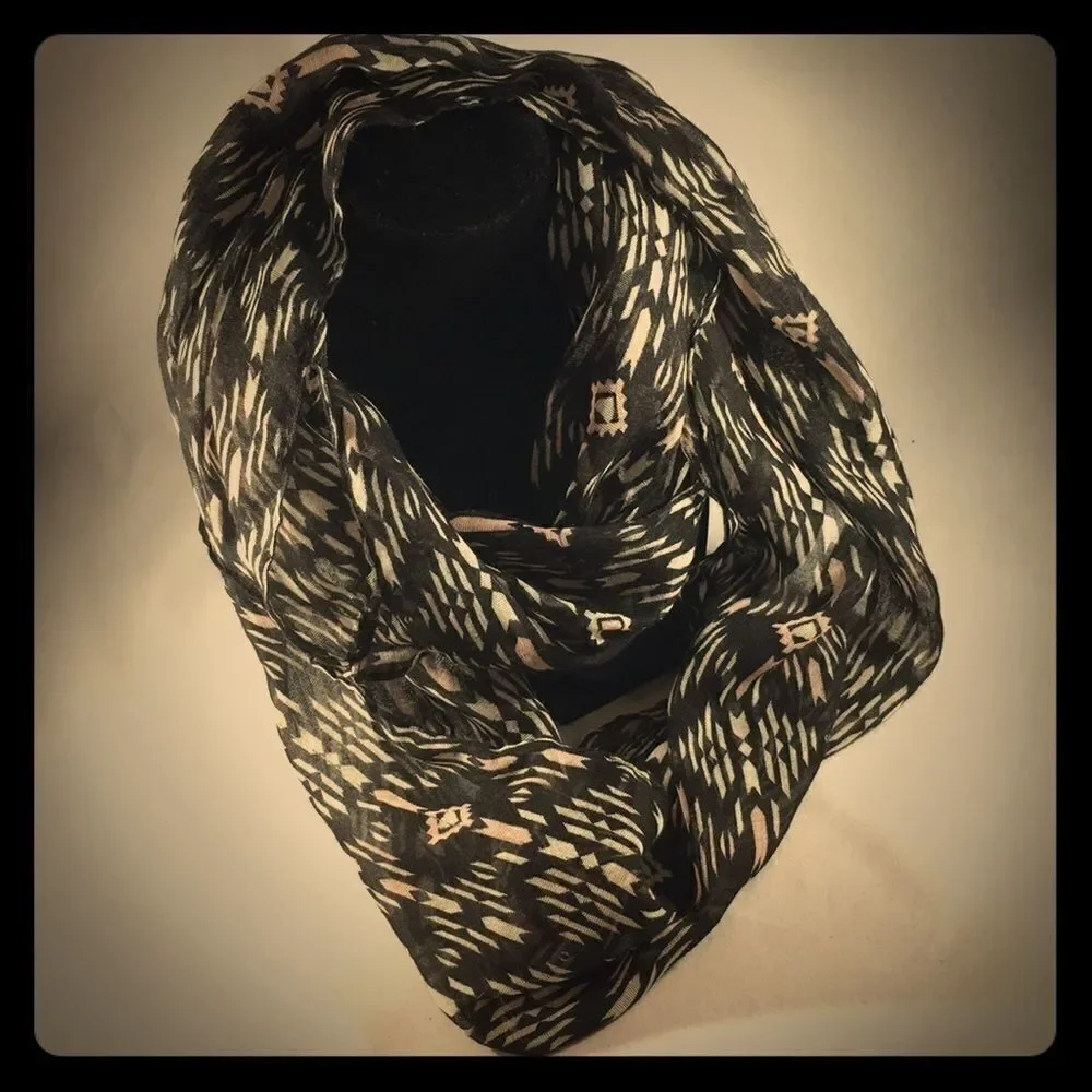 Self Esteem tribal print infinity scarf